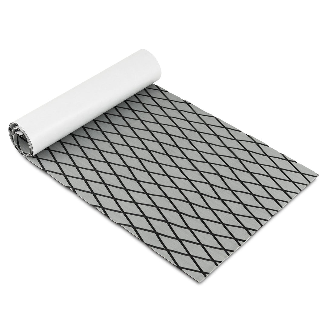 Non-Slip Waterproof Boat Decking Sheet with Self-Adhesive Backing-Grey