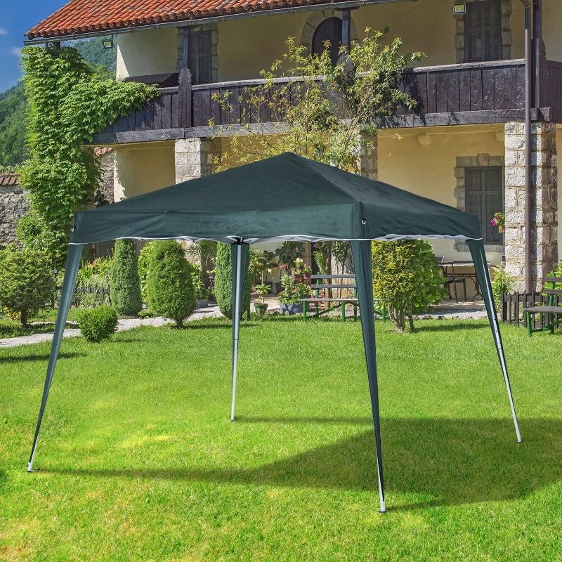 Pop-Up Tent,  3Lx3Wx2.4H m-Green