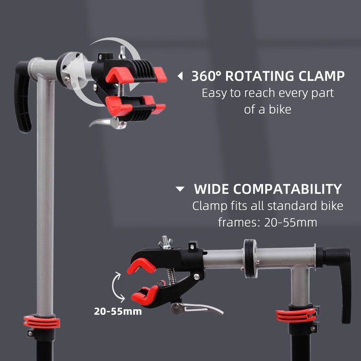 HOMCOM Professional Bike Cycle Bicycle Maintenance Repair Stand Workstand Display Rack Tool Adjustable New