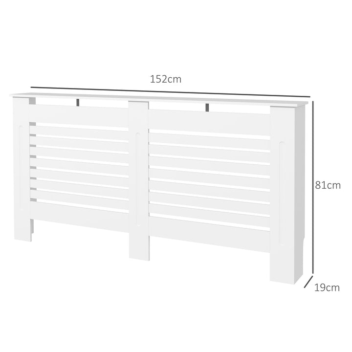 152Lx19Wx81H cm MDF Radiator Cover-White