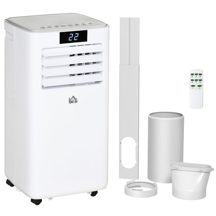 10000 BTU Mobile Air Conditioner Portable AC Unit with Remote Controller, LED Display, White