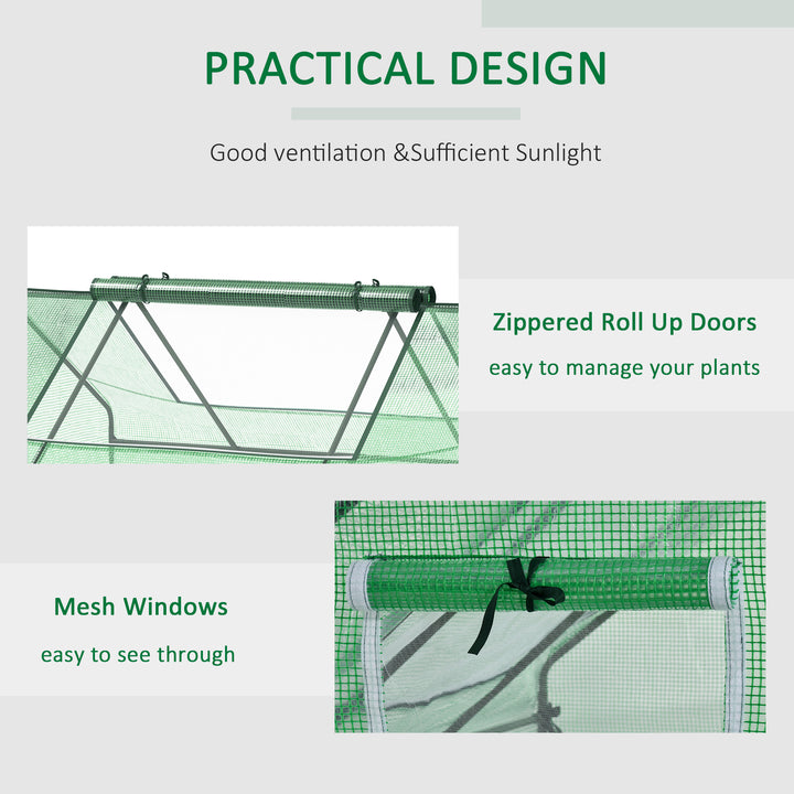 Portable Garden Small Greenhouse-Dark Green