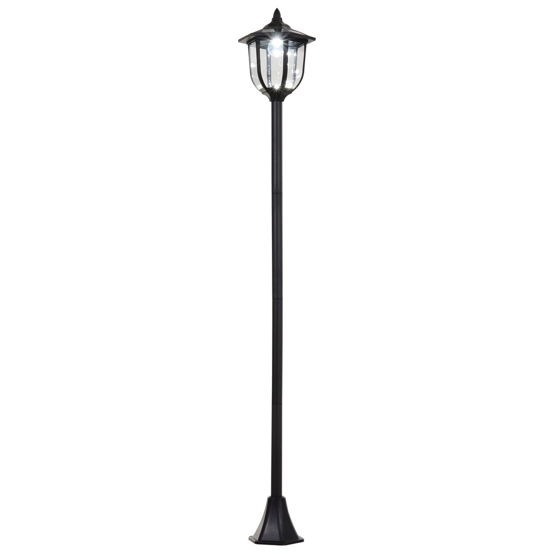 Tall Free-Standing Garden Lamp Post- Black