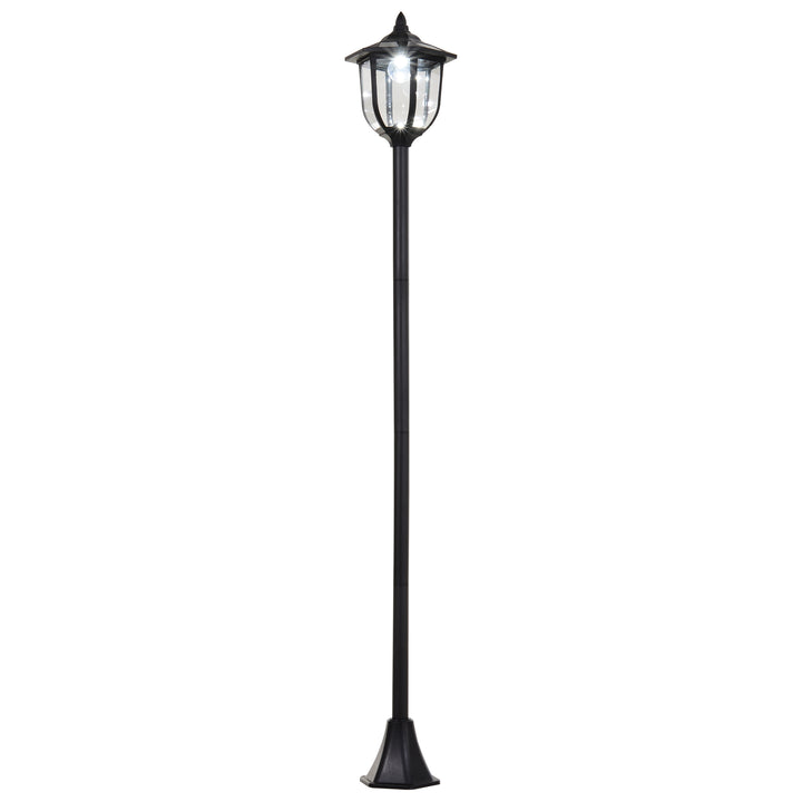 Tall Free-Standing Garden Lamp Post- Black