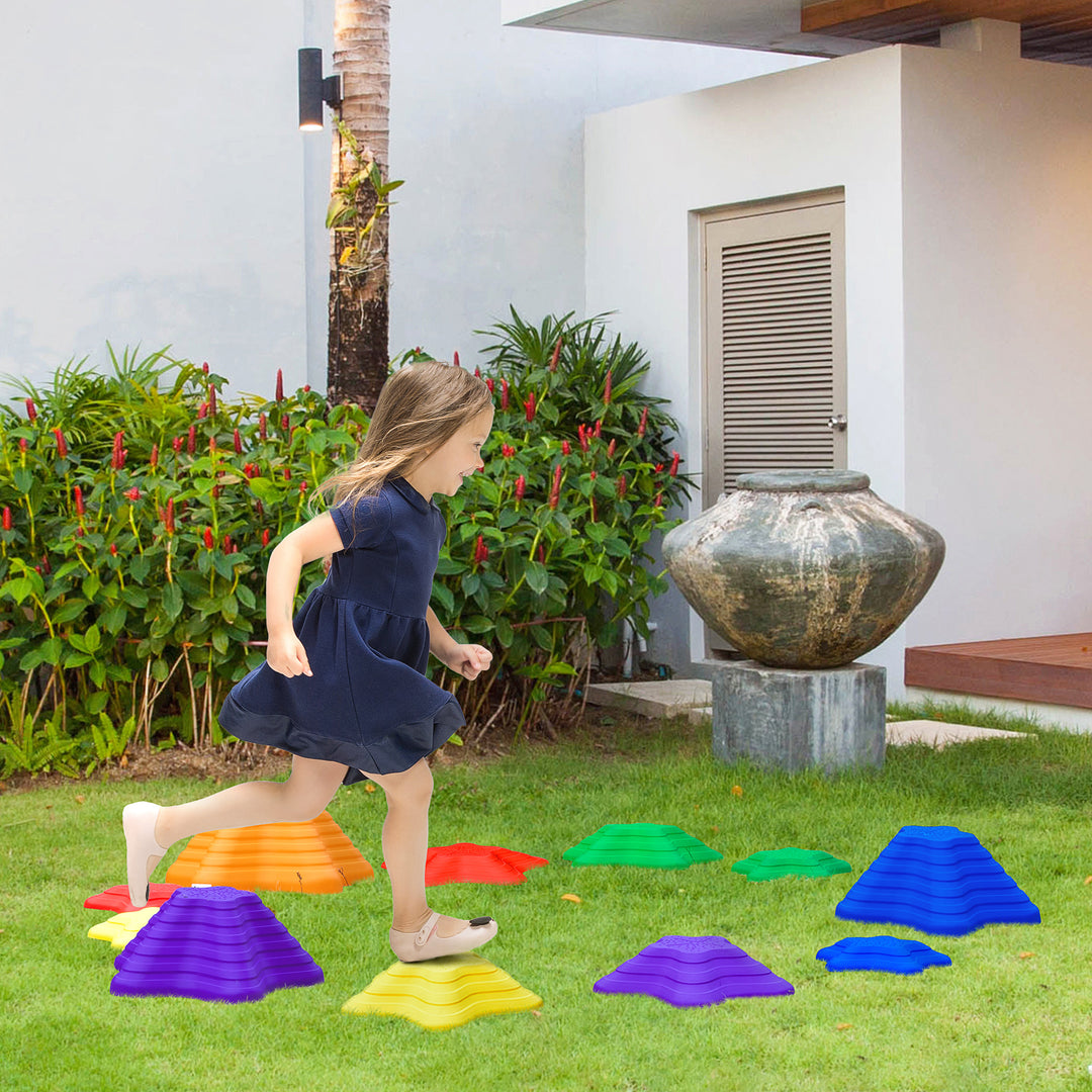 Stepping Stones for Kids Starfish Style Non-slip Obstacle Course- Multi-Coloured