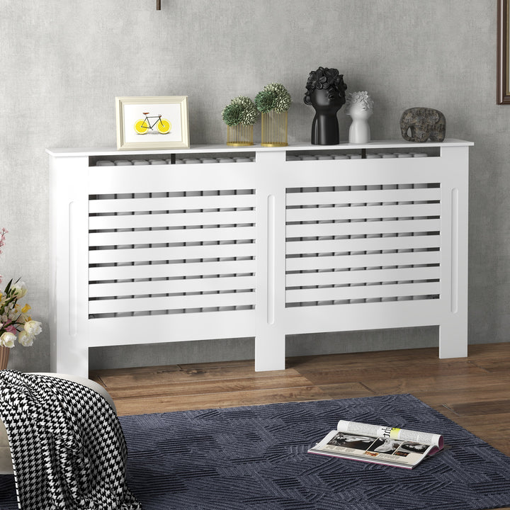 152Lx19Wx81H cm MDF Radiator Cover-White