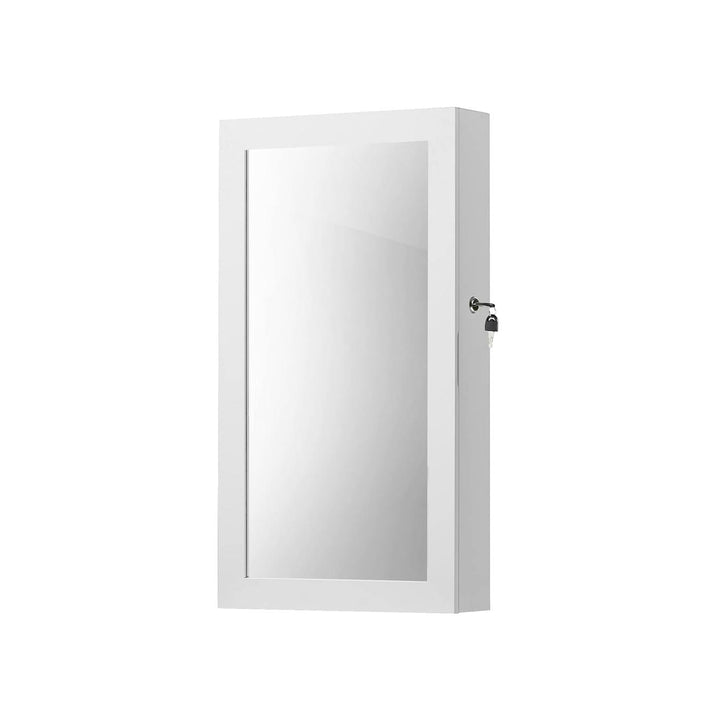 Mirrored Lockable Jewellery Cabinet