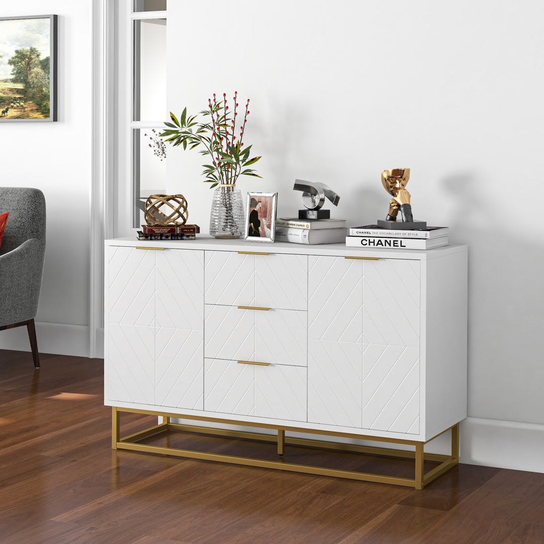 Modern Sideboard with 3 Drawers for Dining Room, Living Room