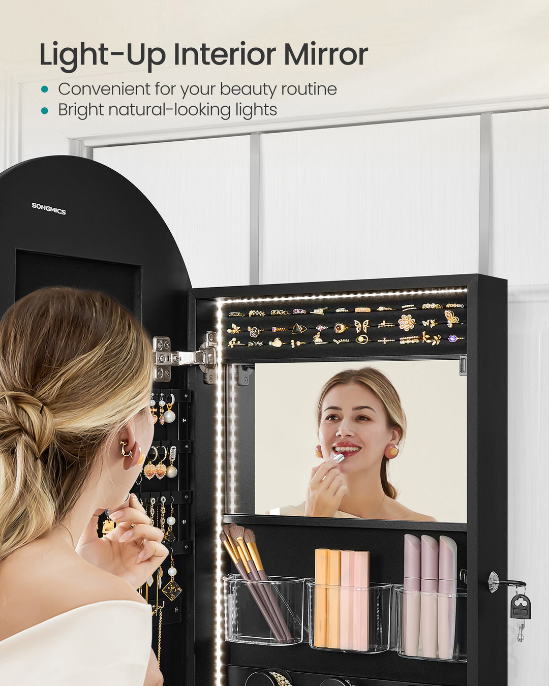 Wide Jewelry Organizer - Ink Black