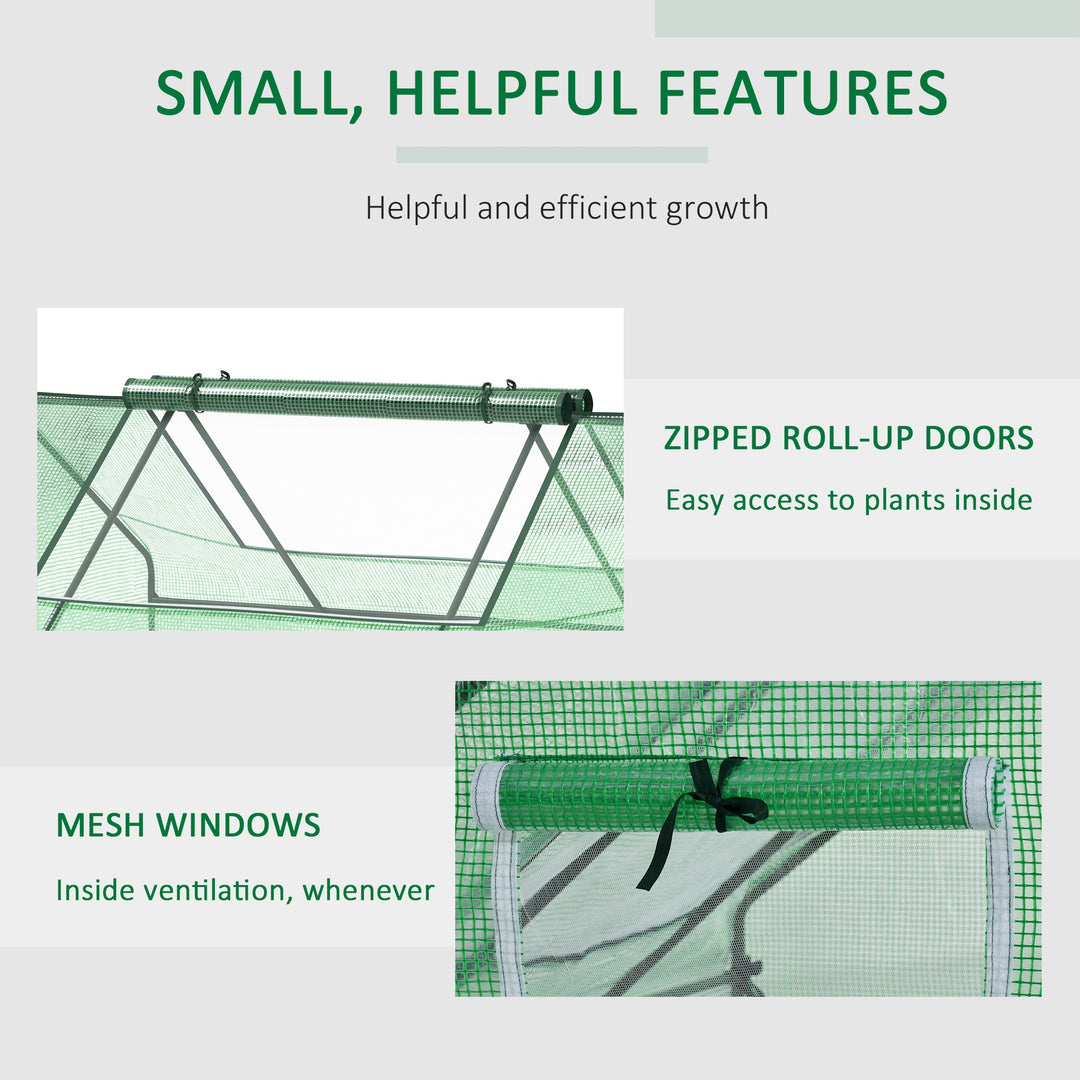 Portable Garden Small Greenhouse-Dark Green