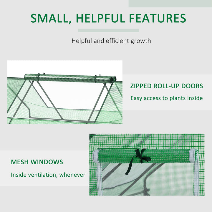 Portable Garden Small Greenhouse-Dark Green