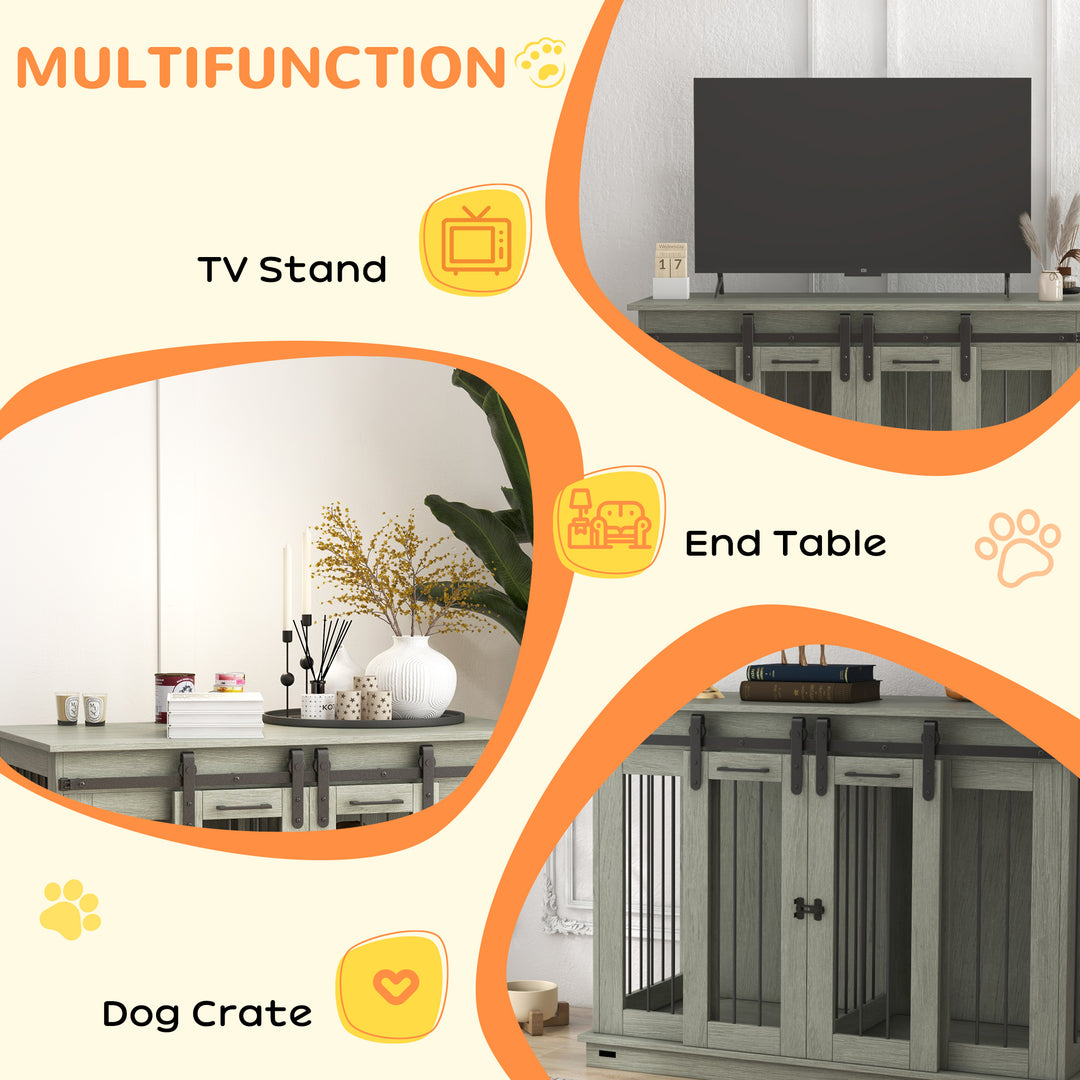 Dog Crate Furniture for Large Dogs, Double Dog Cage for Small Dogs