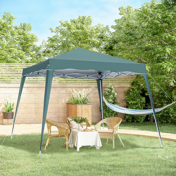 Pop-Up Tent,  3Lx3Wx2.4H m-Green