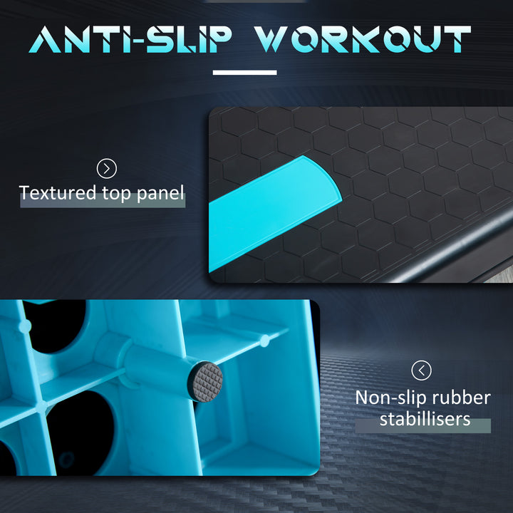 Aerobic Step, Height Adjustable Exercise Stepper, Nonslip Step Board