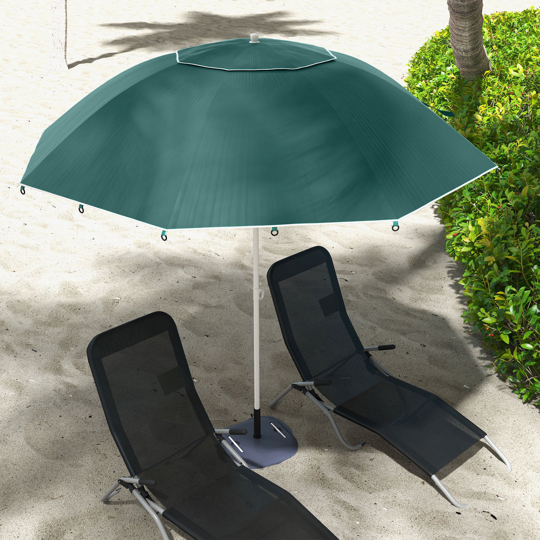 All-Weather Beach Umbrella Shelteneer-Green