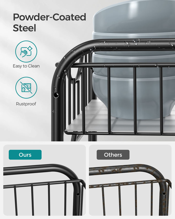 Set of 2 Pull Out Cabinet Organizer - Ink Black