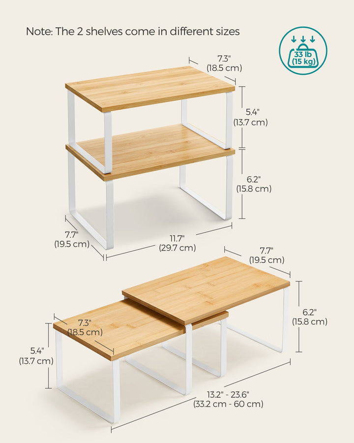 Kitchen Counter Shelves Set
