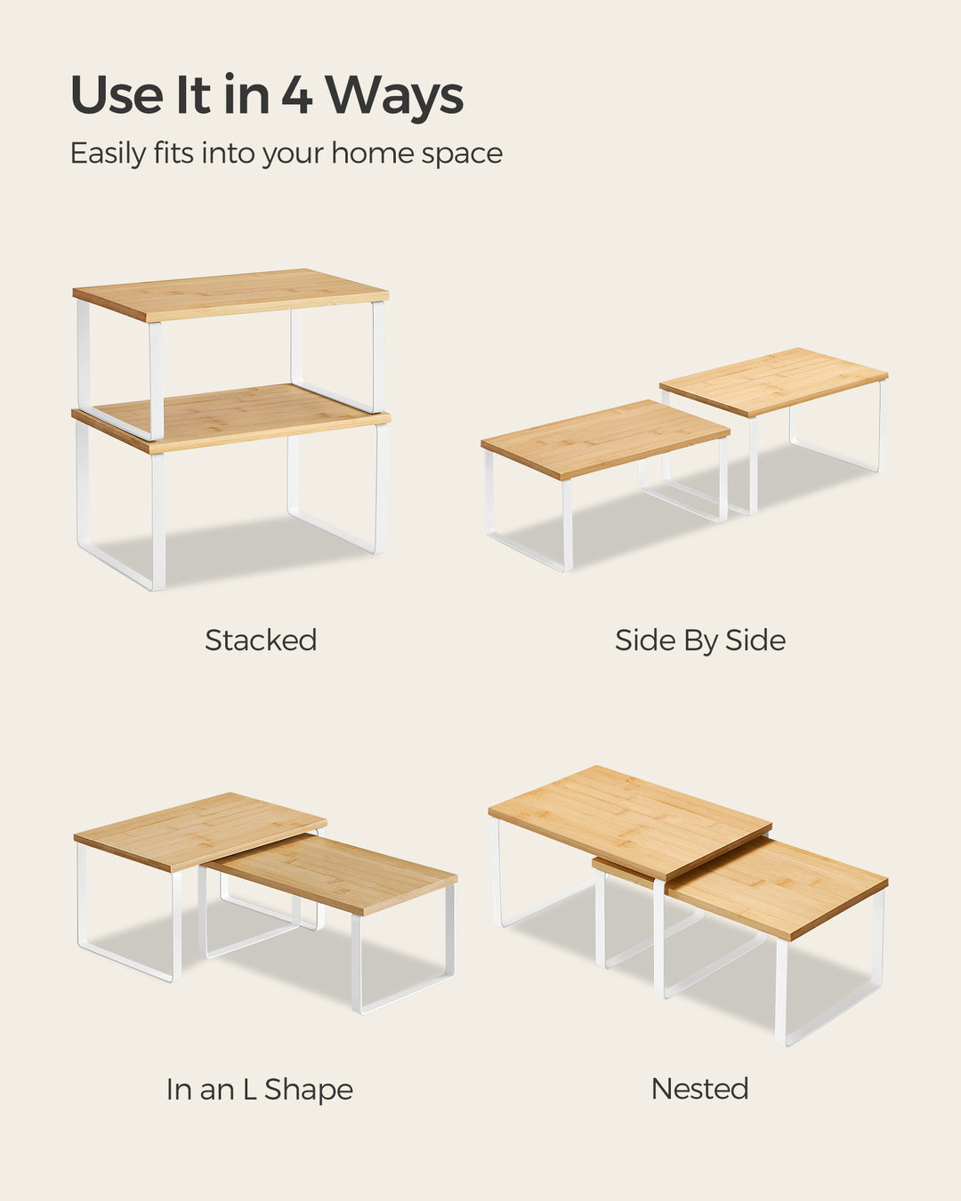 Kitchen Counter Shelves Set