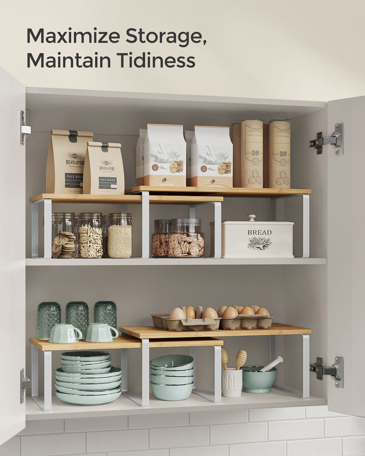 Set of 2 Kitchen Counter Shelves - Cloud White