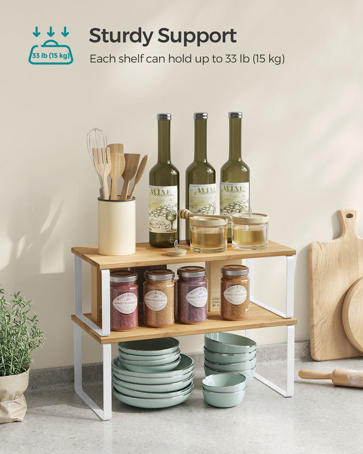 Set of 2 Kitchen Counter Shelves - Cloud White