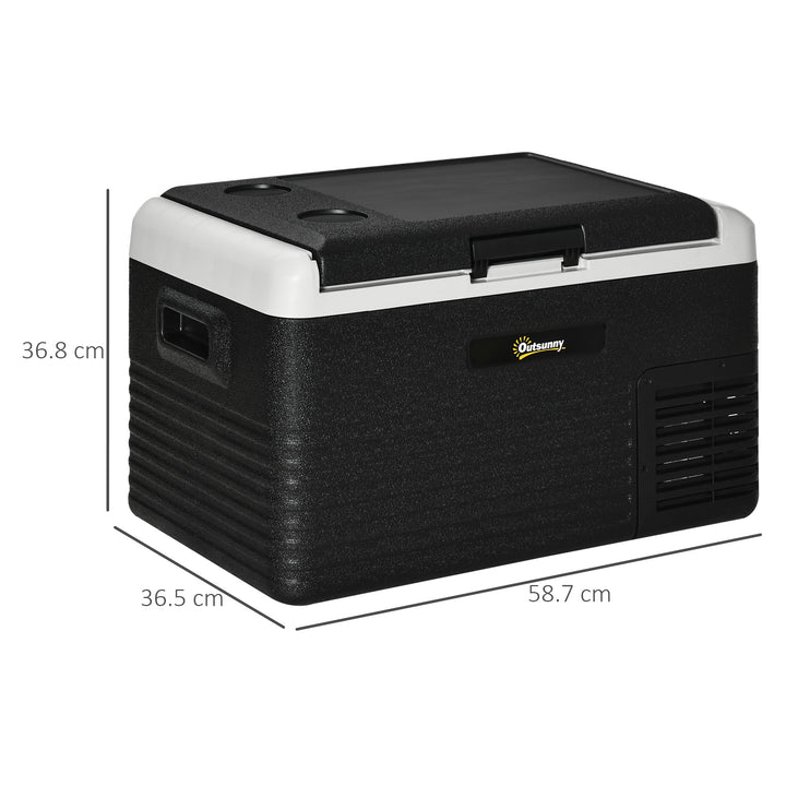 30L Car Refrigerator Portable Fridge Freezer, Electric Cooler for Picnic