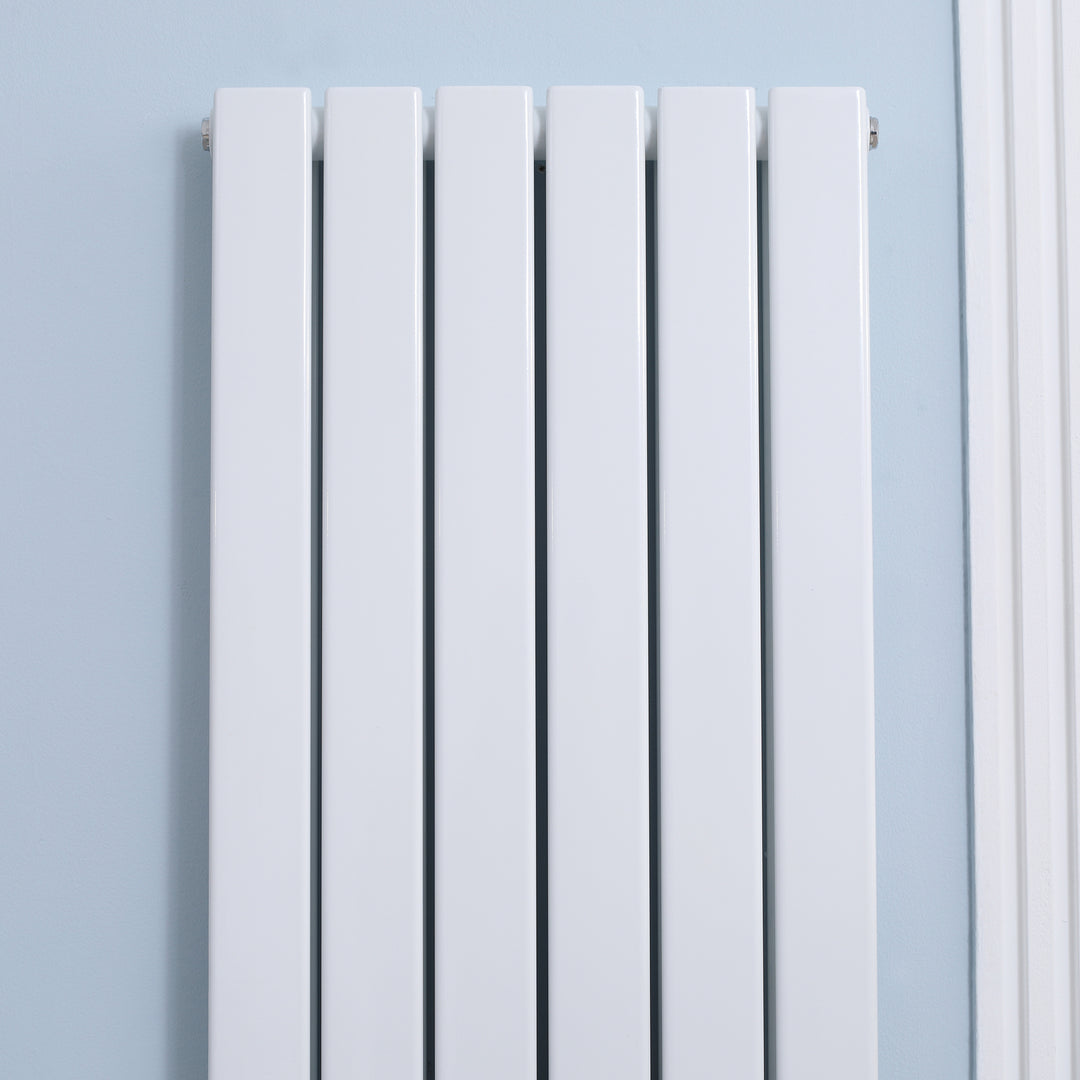 Wall-mounted Heater Water-filled Heat , Centralised Space Heater, Horizontal Designer Radiators, for Bedroom Home Office, White