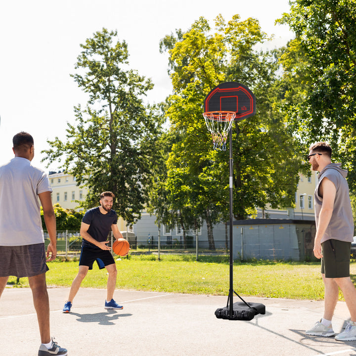 Adjustable Basketball Hoop Stand, with Wheels and Stable Base