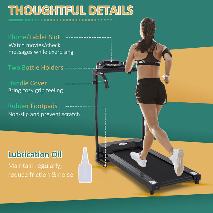 Folding Treadmill Machine Electric Motorised Running Machine Home Fitness Gym Indoor Use