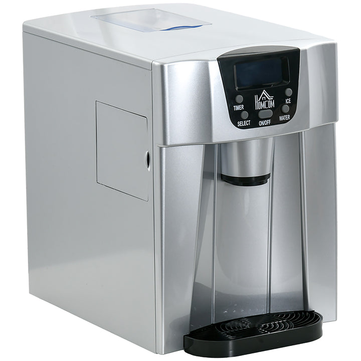 Ice Maker Machine and Water Dispenser, Counter Top, No Plumbing Required