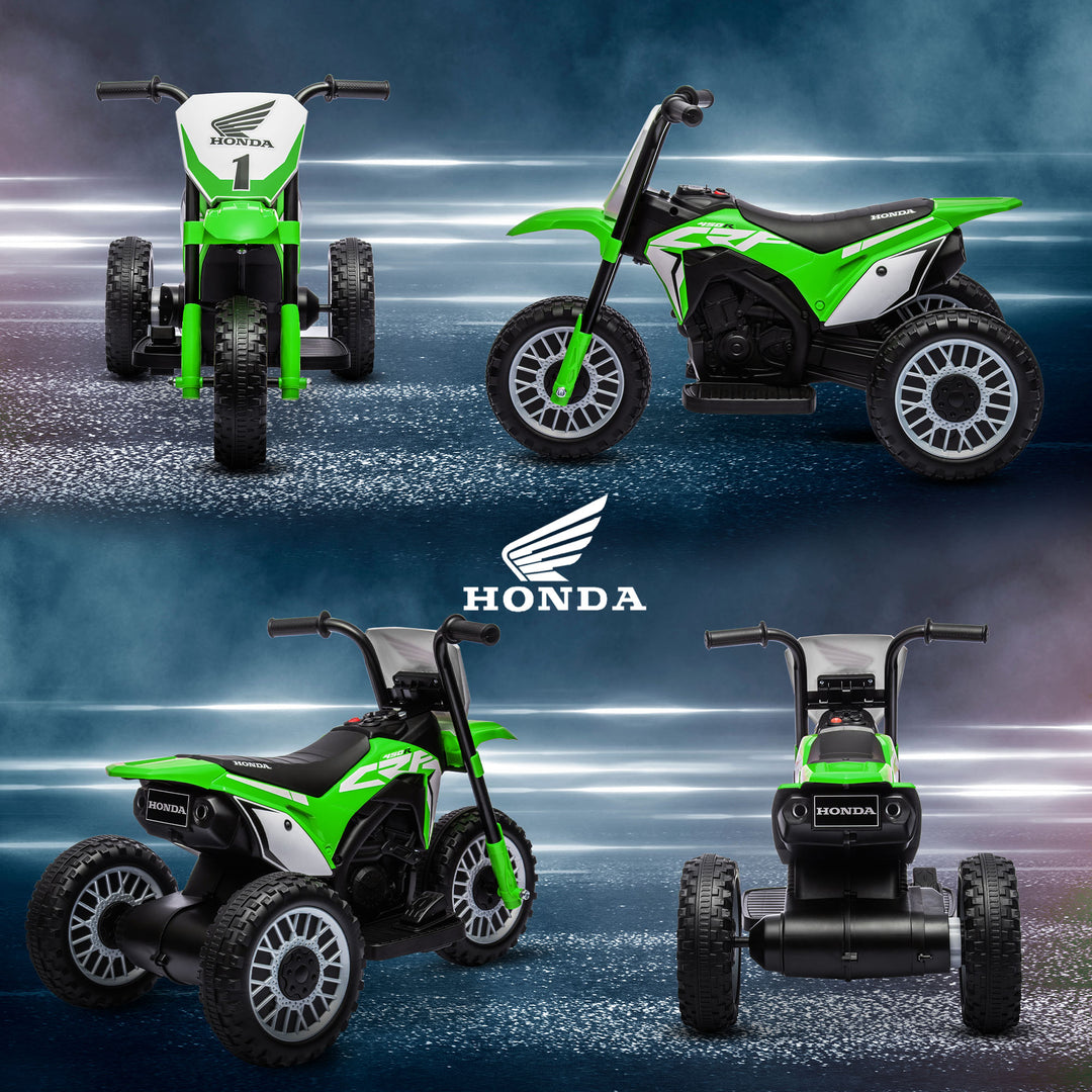 Kids Motorbike, 3 Wheels Kids Electric Bike- Green