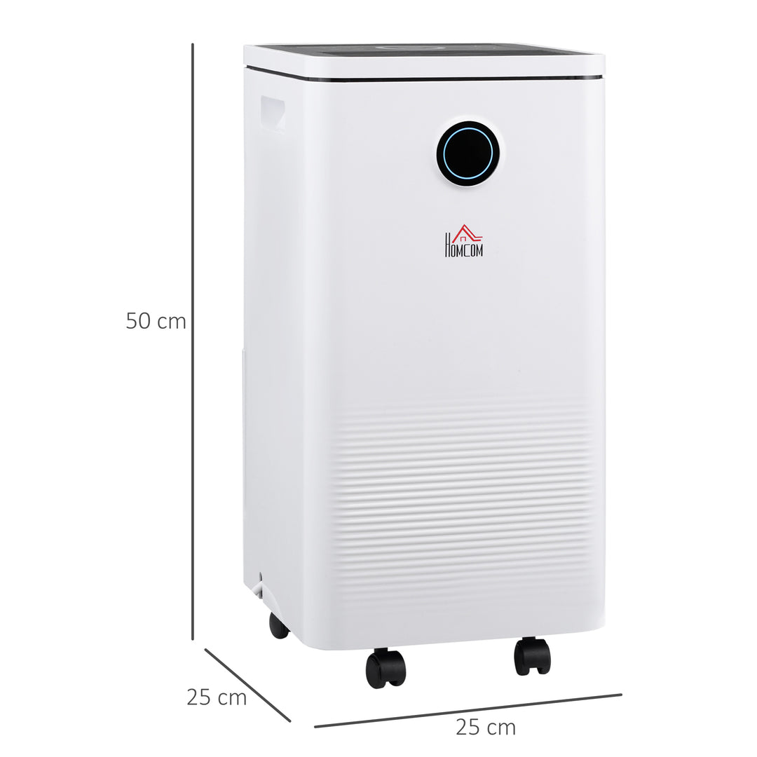 Portable Quiet Dehumidifier with Wi-Fi Smart App Control-White,Black