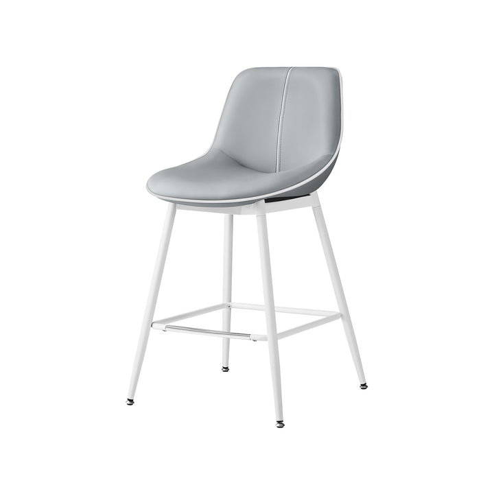 Set of 2 Counter Height Bar Stools with Back