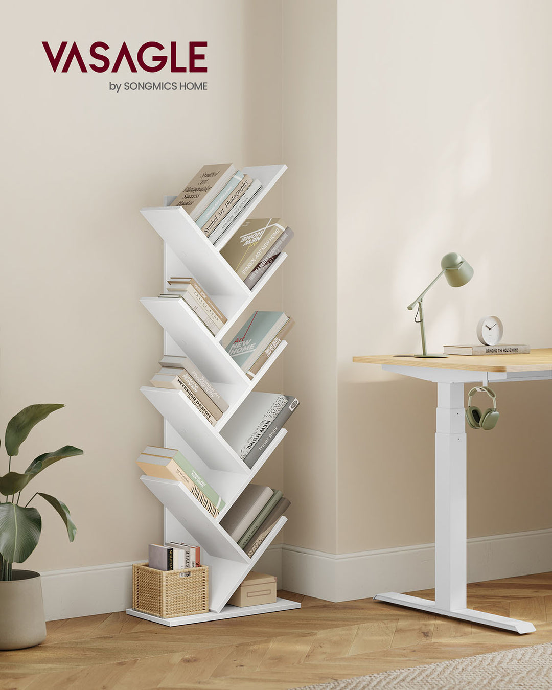 8 Tier Tree Bookshelf