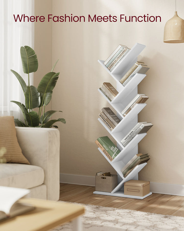 8 Tier Tree Bookshelf