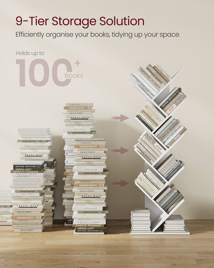 8 Tier Tree Bookshelf