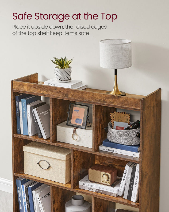 8-Compartment Bookshelf