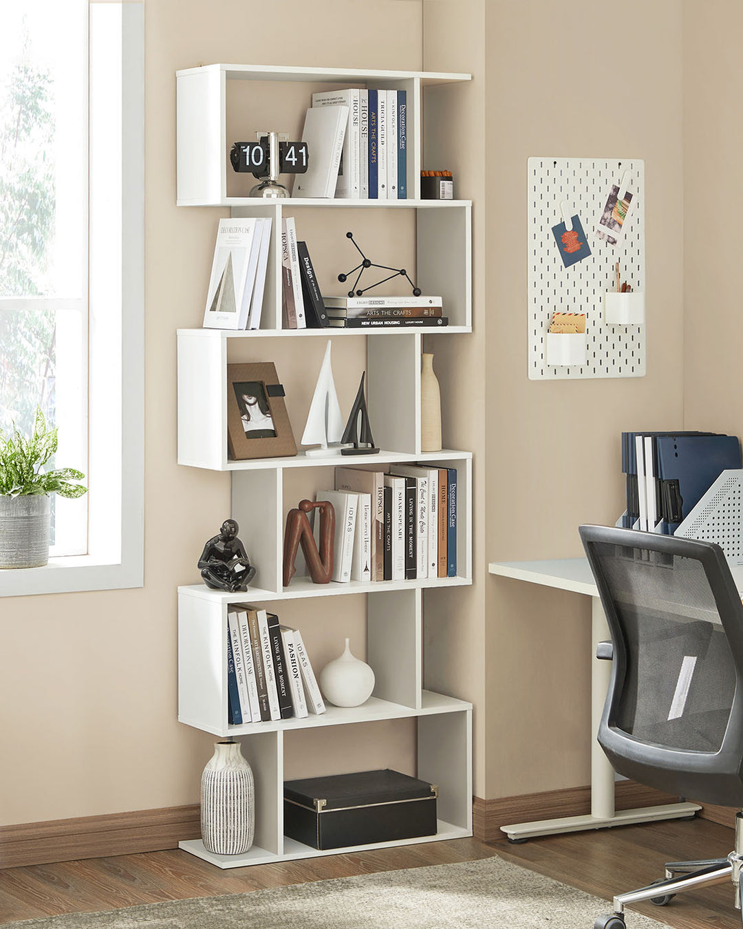 Wooden Cube Display Shelf