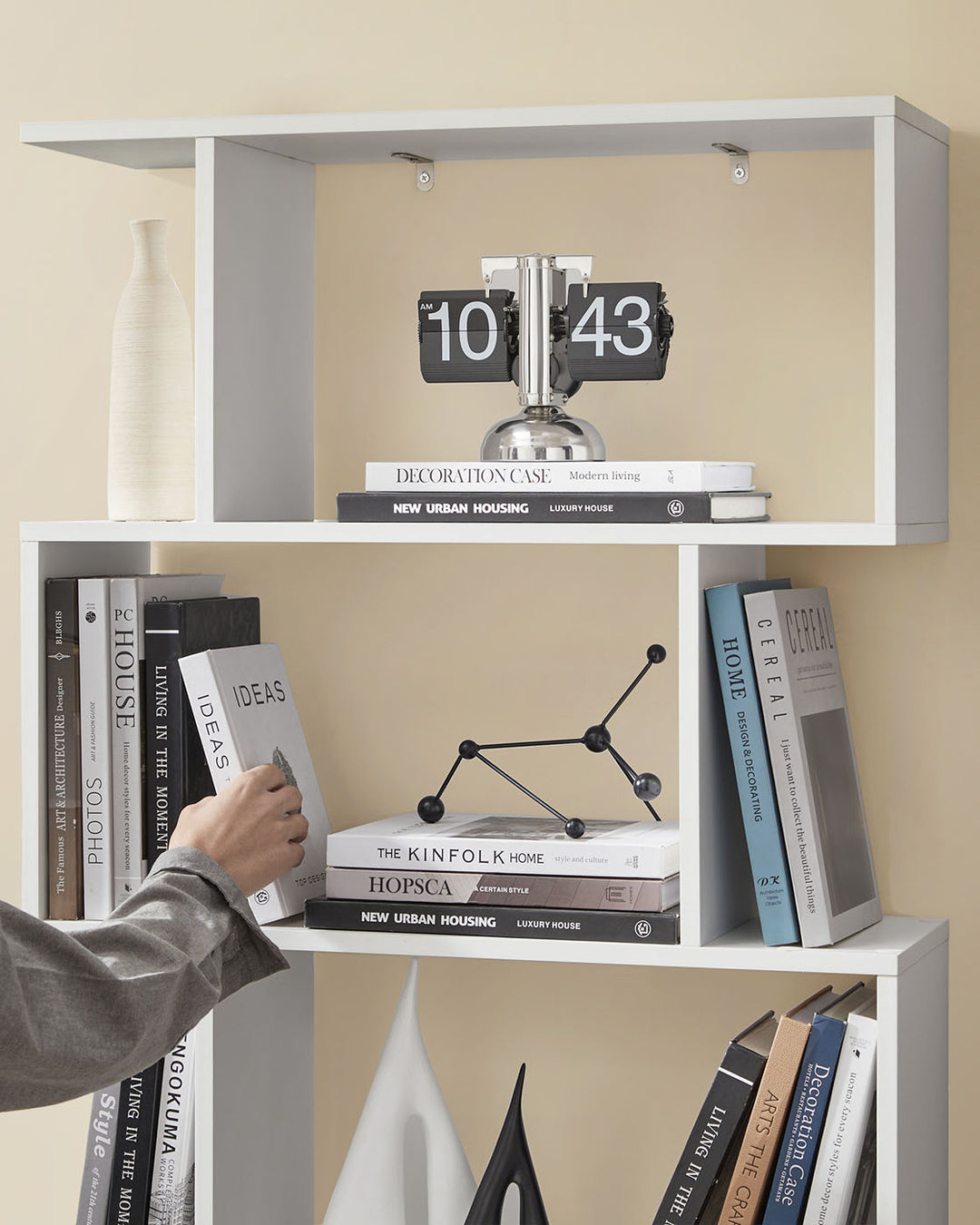 Wooden Cube Display Shelf
