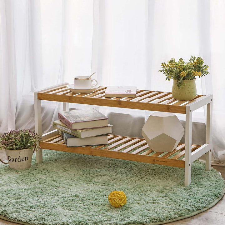 2-Tier Bamboo Rack