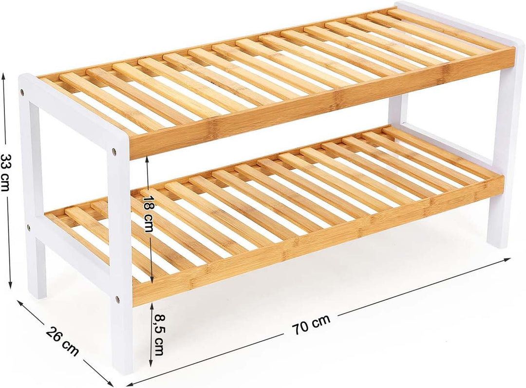 2-Tier Bamboo Rack