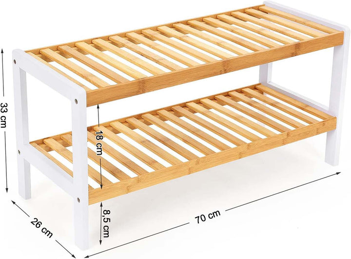 2-Tier Bamboo Rack