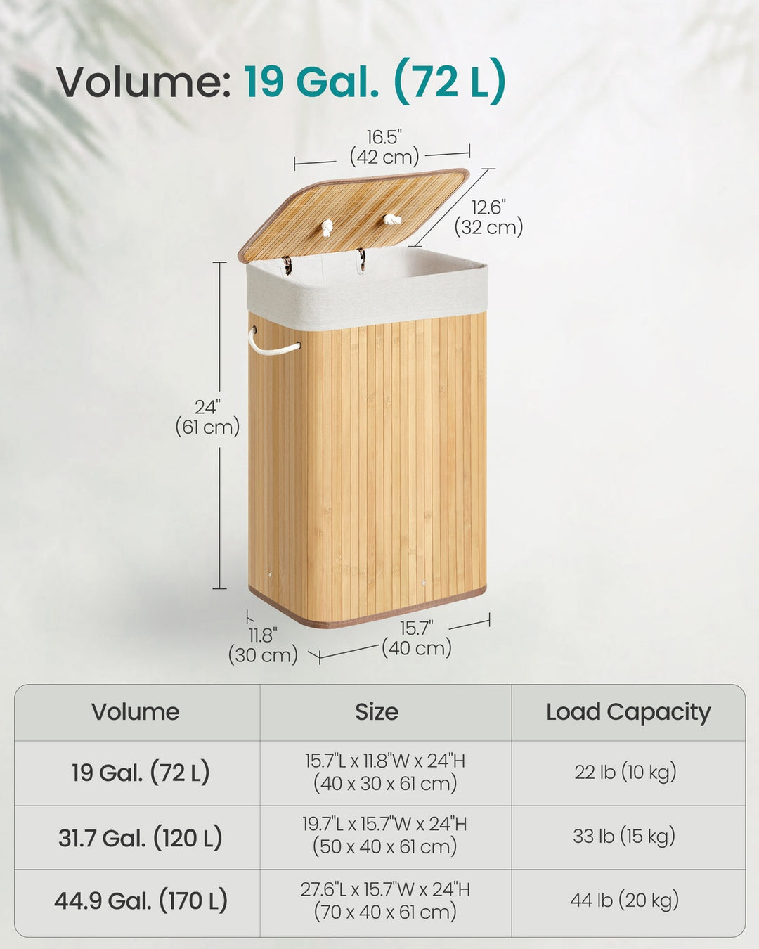 Bamboo Laundry Hamper