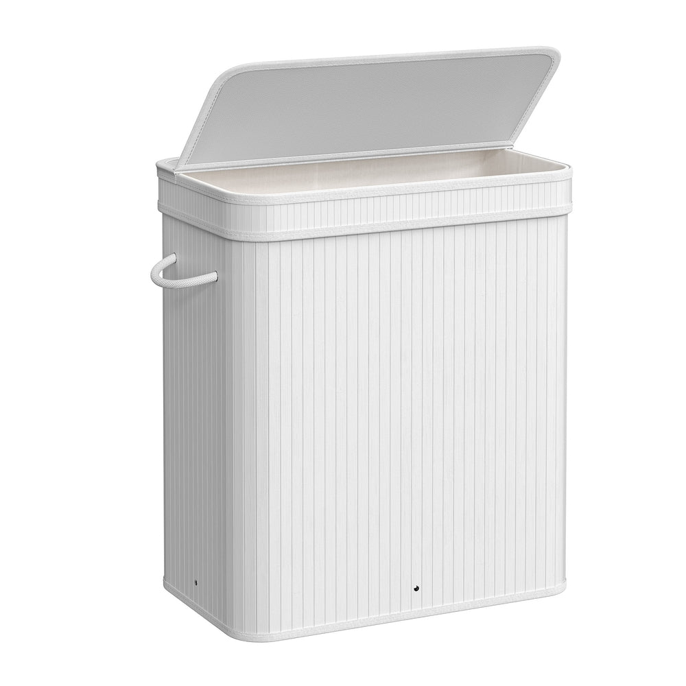 Laundry Hamper with Lid and Handles -Grey
