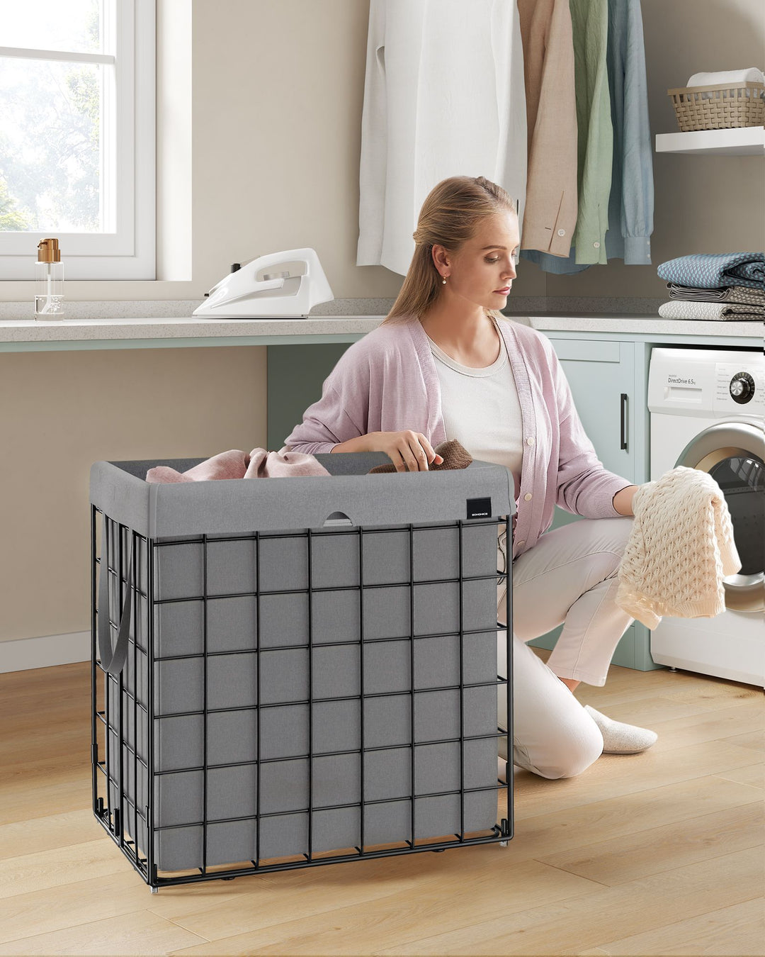 34.3 Gal. (130L) Laundry Basket - Dove Gray