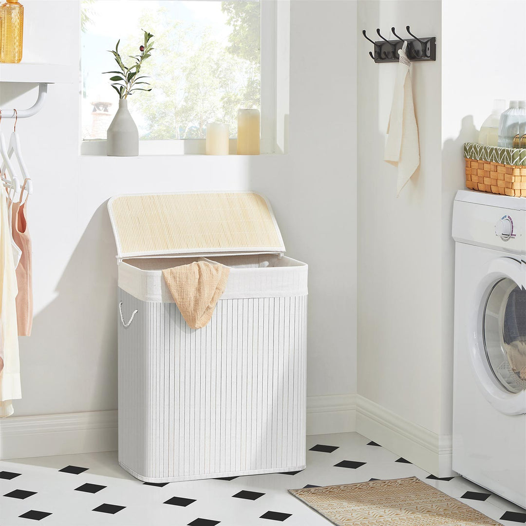 2 Sections Laundry Basket