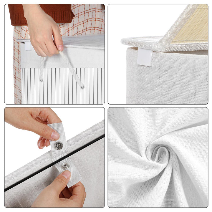 2 Sections Laundry Basket