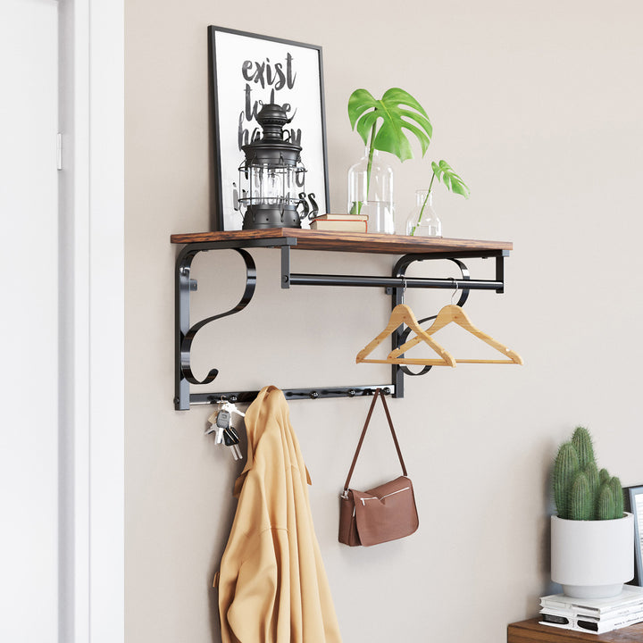 Vintage Floating Coat Shelves