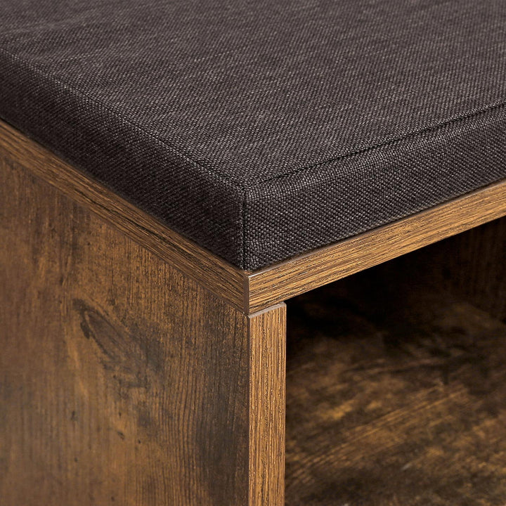 Adjustable Shelves Storage Bench
