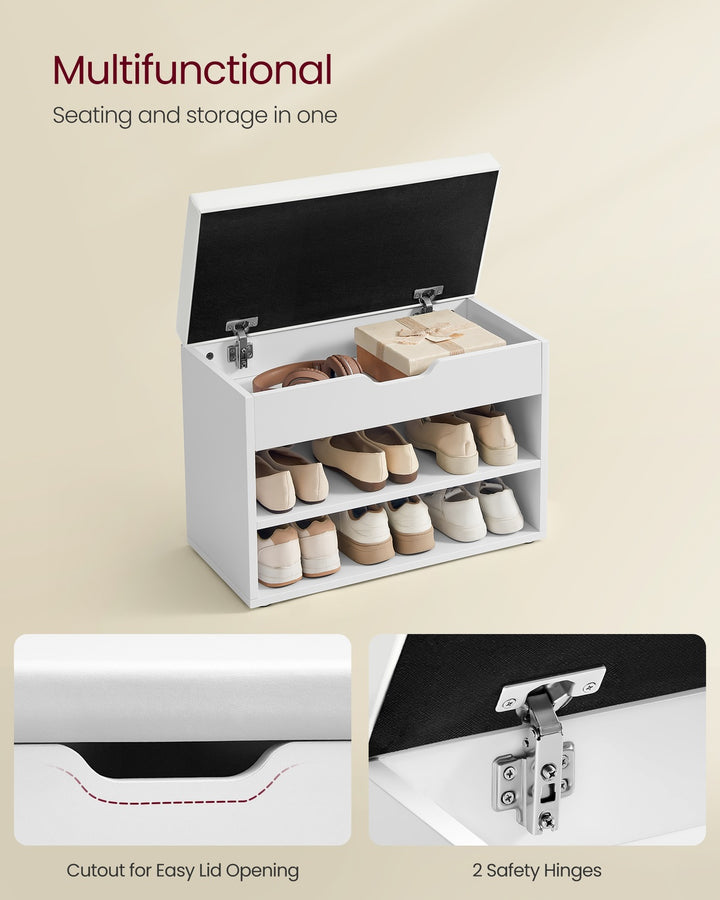 Padded Shoe Storage Bench