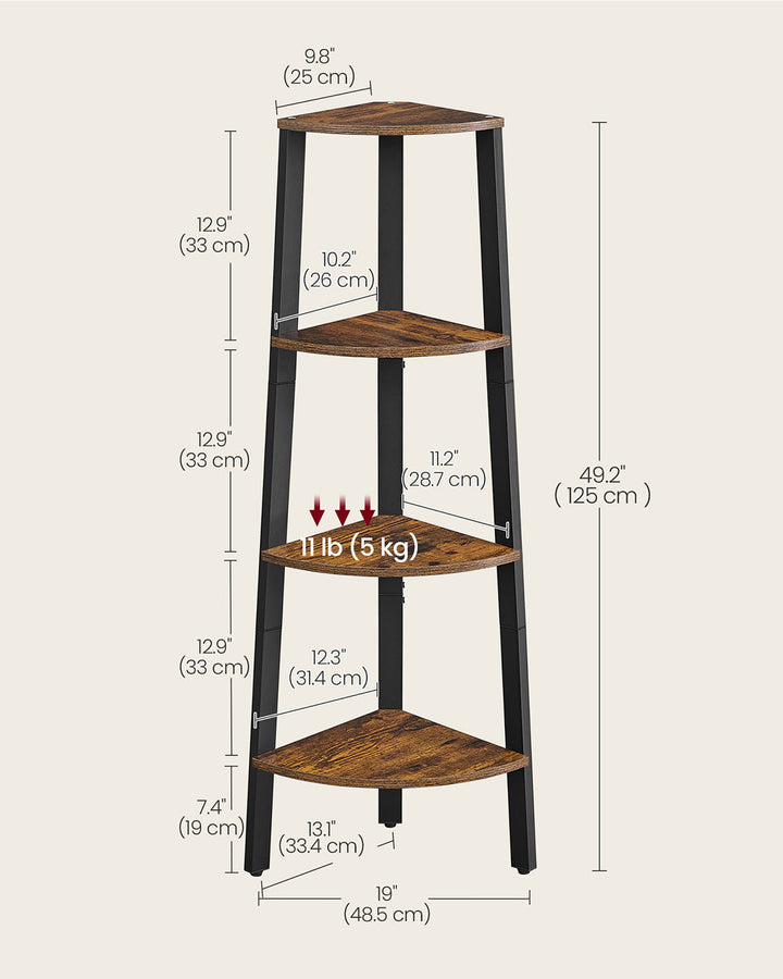 Antique Corner Shelf Rack